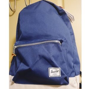 Herschel Navy Blue/White Back Pack